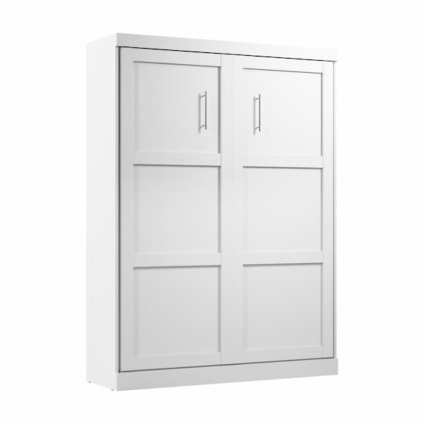 Queen Wall Bed, Pur, White